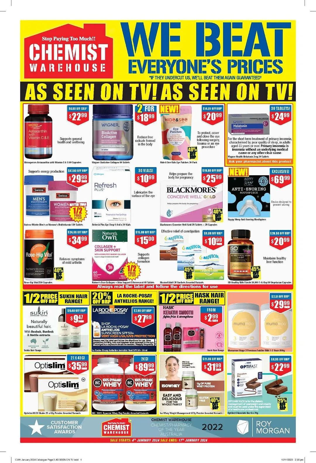 大量半价那种！【Chemist Warehouse】药店 1月4日至17日优惠目录（组图） - 3