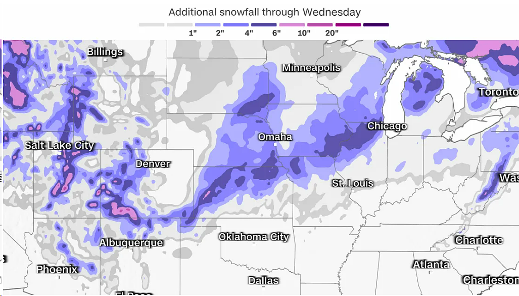 暴雪横扫美国三州！7000万人受困，上千航班取消，下周将有“洪水威胁”（组图） - 7