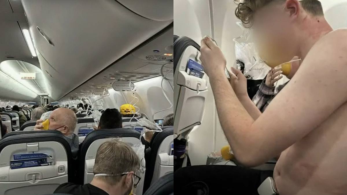 波音737 MAX甩窗，女乘客忆述惊吓经历，有人衣服遭扯飞全程半裸（组图） - 1