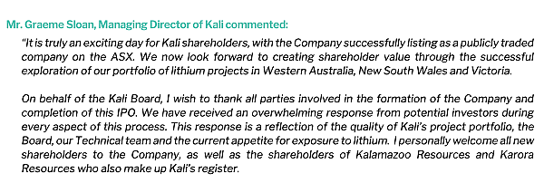 业内大佬看好、知名券商联手护航 2024年澳洲首支新股Kali Metals( ASX：KM1)上市三日录得逾2倍涨幅 - 14