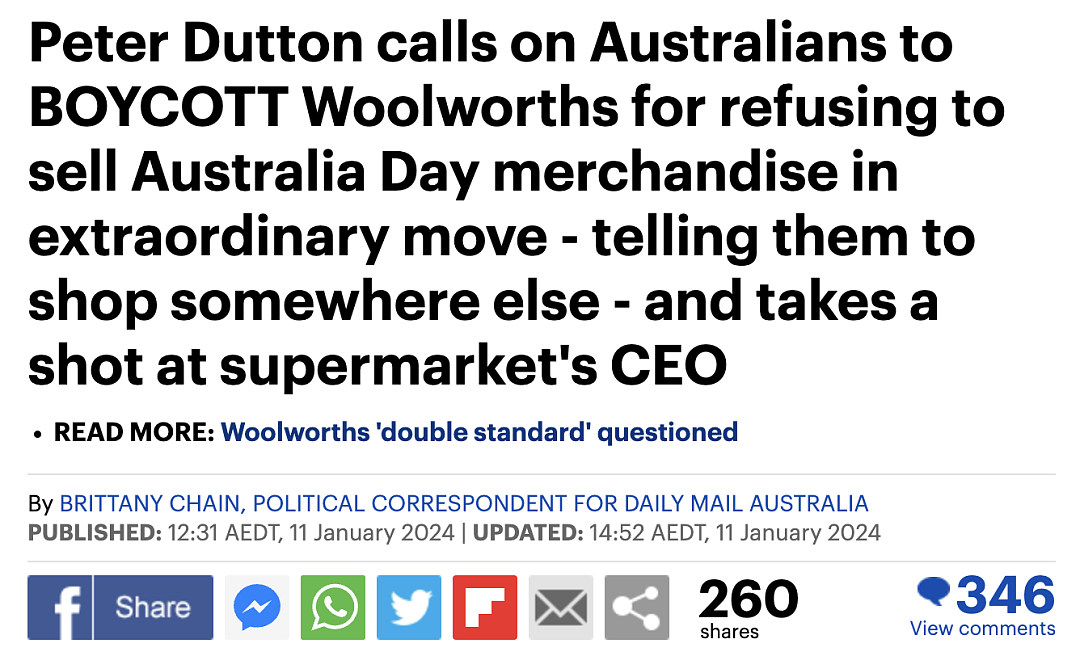 澳洲官方公开抵制Woolworths！这事儿真的闹大了...（组图） - 1
