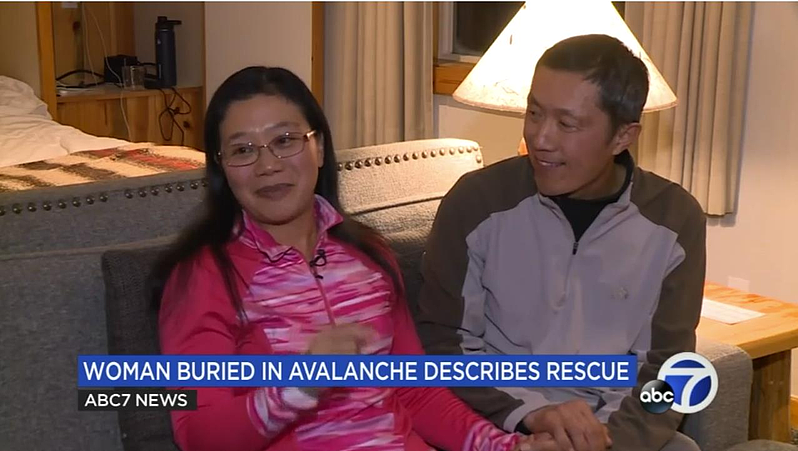 加州华裔夫妇滑雪，遇雪崩遭活埋，死里逃生只因...（组图） - 3
