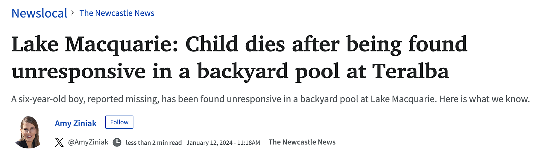 悲剧！新州6岁男孩失踪，不久后在邻居泳池底找到，早已没了呼吸...（组图） - 4