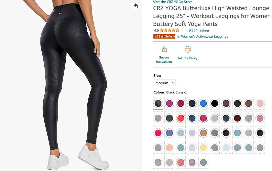 健身必备！亚马逊$53刀瑜伽裤爆火，网友力荐：“Lululemon最佳平替”（组图） - 2