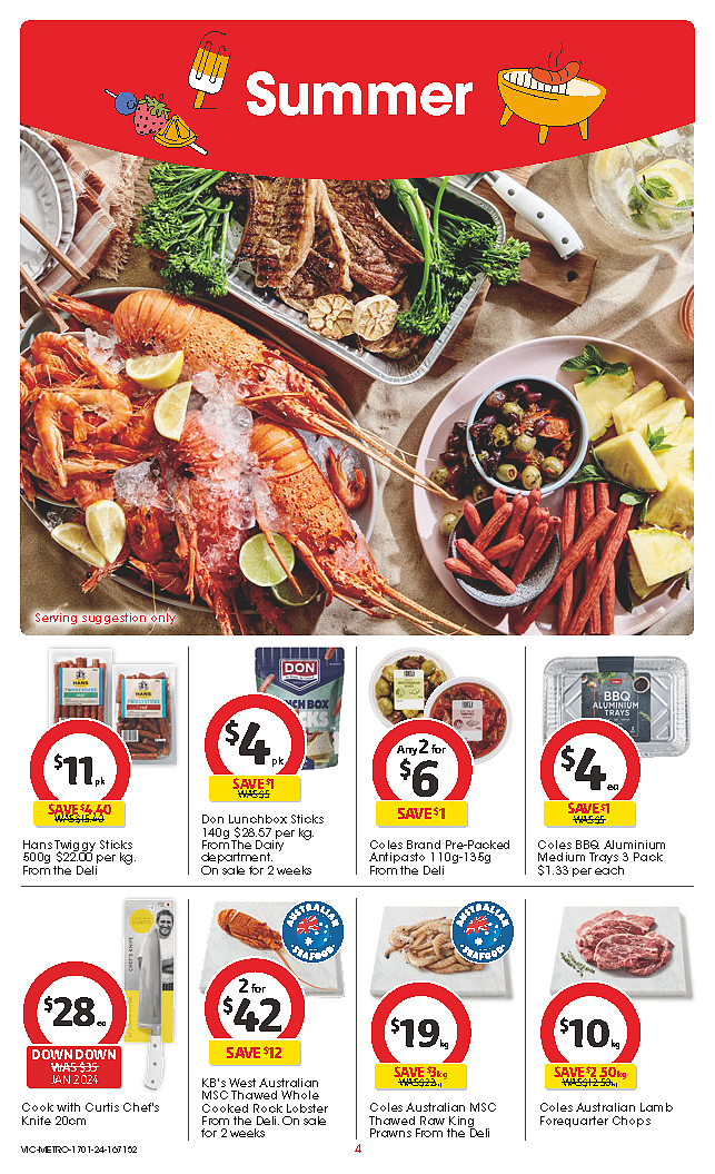 Coles 1月17日-1月23日打折,冻鸭5.6折(组图) - 4