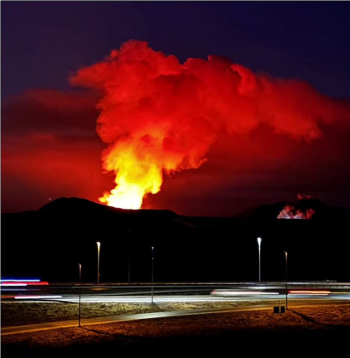 冰岛火山大爆发，地面惊现1000米裂缝！岩浆吞噬房屋，著名景点变鬼城（视频/组图） - 9