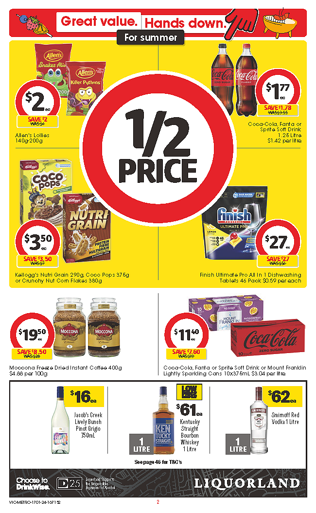 Coles 1月17日-1月23日打折,冻鸭5.6折(组图) - 2
