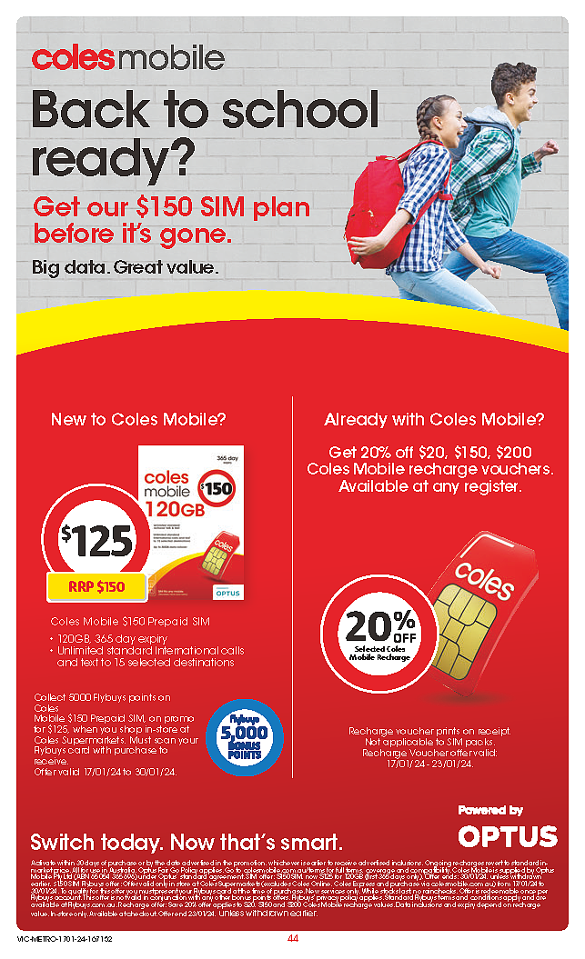 Coles 1月17日-1月23日打折,冻鸭5.6折(组图) - 44