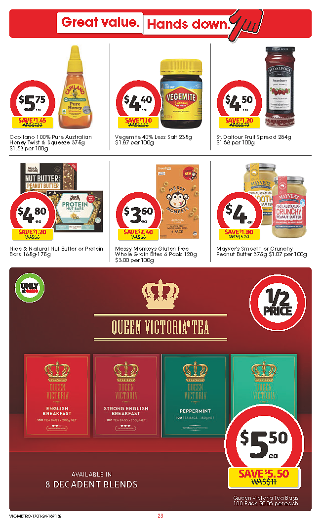 Coles 1月17日-1月23日打折,冻鸭5.6折(组图) - 23