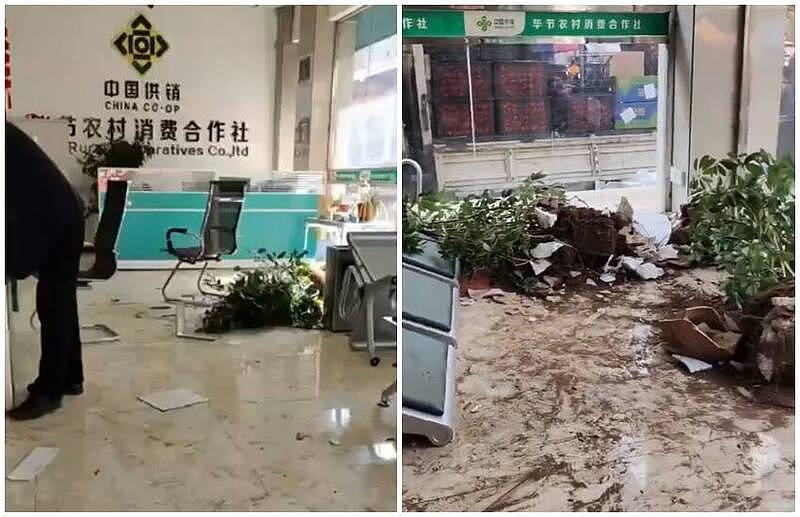 画面曝光：中国地方银行被砸了 现场一片狼籍…（图） - 1