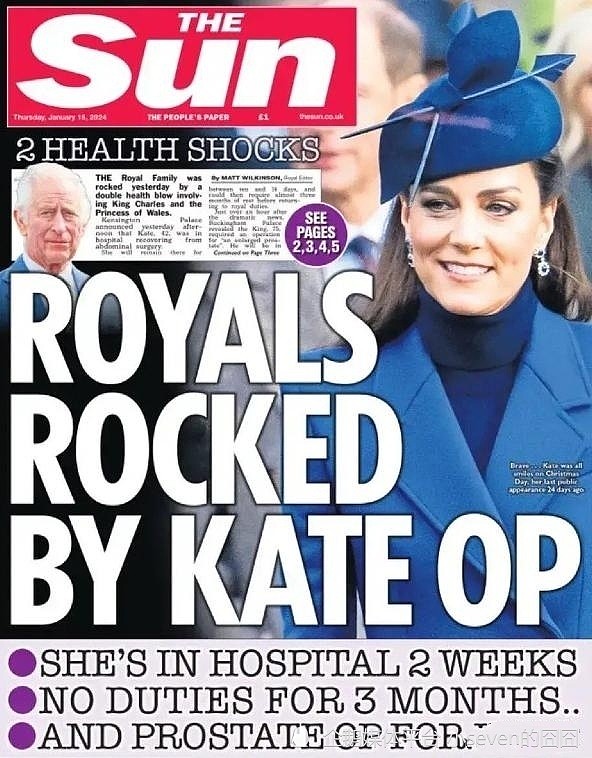 42岁凯特王妃病情被曝光，住进英国最贵的癌症医院，警卫全天看守（组图） - 2