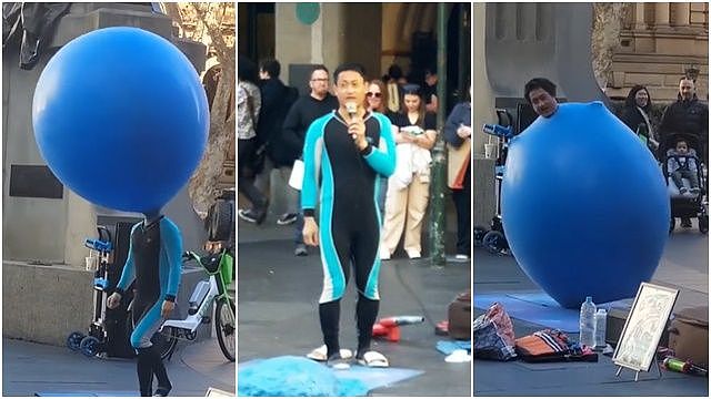 台籍华裔街头艺人“悉尼气球人”澳洲身亡，潜水不幸溺毙（视频/组图） - 3