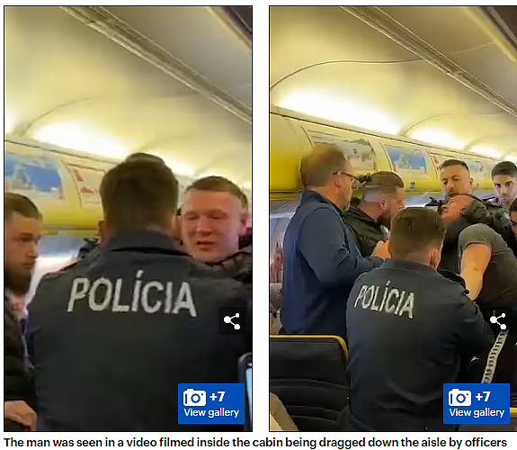 高空惊魂！乘客大闹航班引发紧急迫降，遭警察强行锁喉拖走，现场视频曝光（视频/组图） - 5