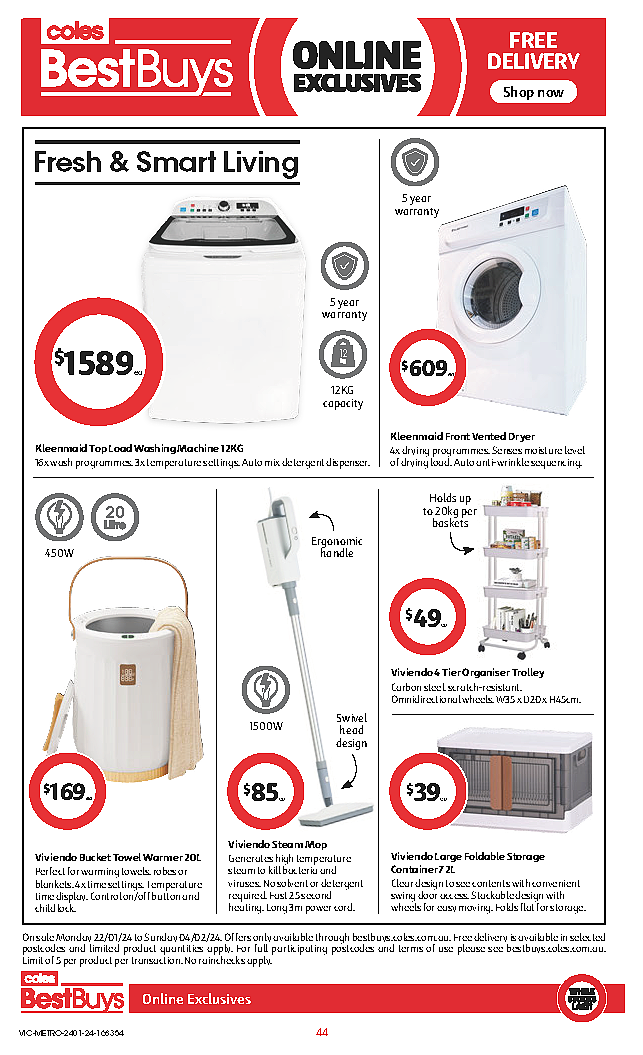 Coles 1月24日-1月30日打折，开学文具半价（组图） - 44