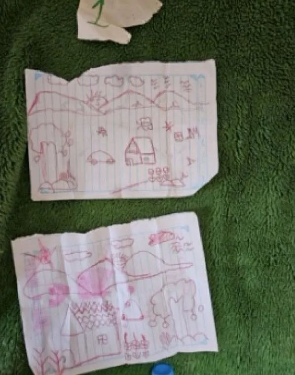 哈马斯关押20人地下环境曝光！5岁小女孩留下两张画作，暖化人心（组图） - 4