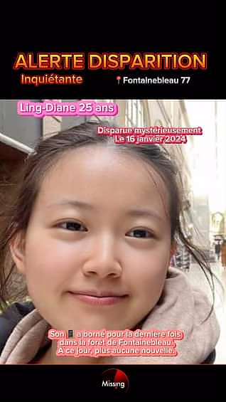 法国巴黎紧急寻人：华裔女孩在枫丹白露森林失踪7日，系医学生，年仅25岁（组图） - 4
