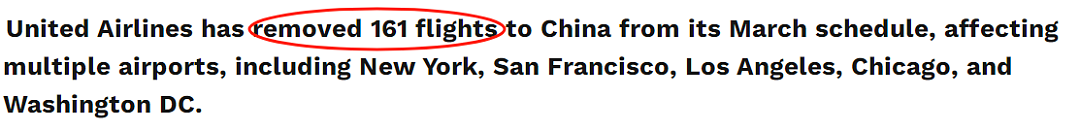 美联航“狂砍”中美航线！3月起，取消了161个飞往中国的航班：洛杉矶、旧金山均受影响（组图） - 3