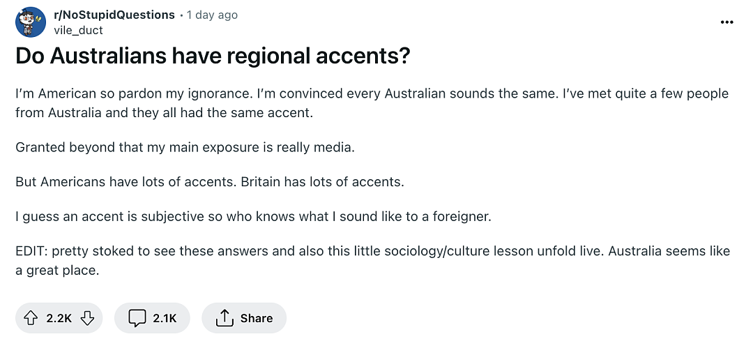 冷知识：澳洲各地说英语也有口音？网友灵魂发问引热议！在澳十年，你也不一定知道这些真相...（组图） - 1