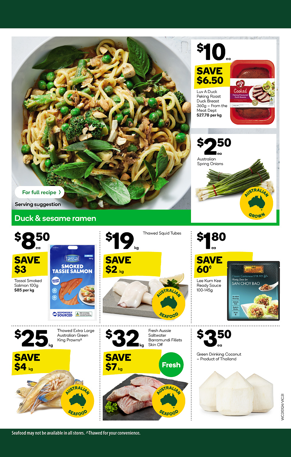 Woolworths 1月31日-2月6日打折，日式拉面、红袋米、火腿片半价（组图） - 31