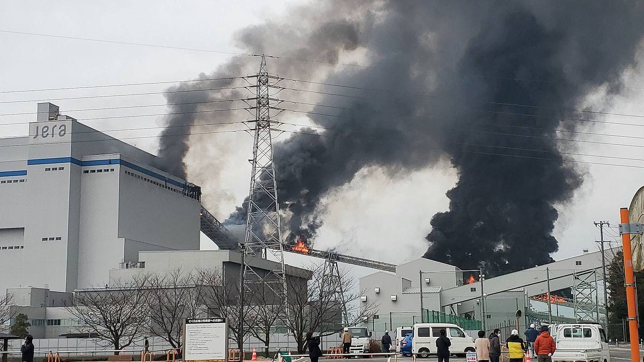 日本爱知县火力发电站发生爆炸，冒出浓烟（视频/图） - 2