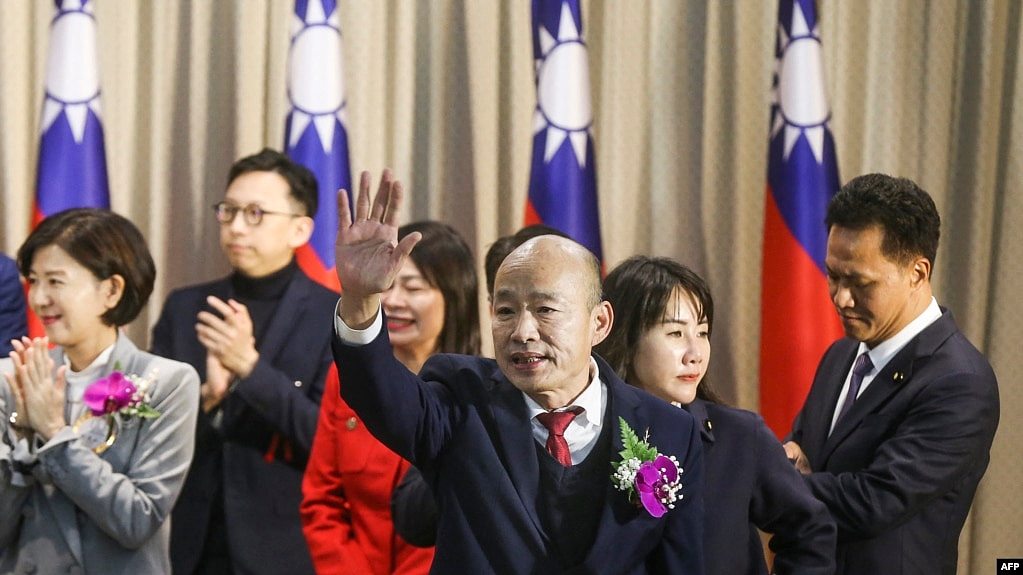 被视为亲中的国民党人韩国瑜当选台湾立法院长（图） - 1