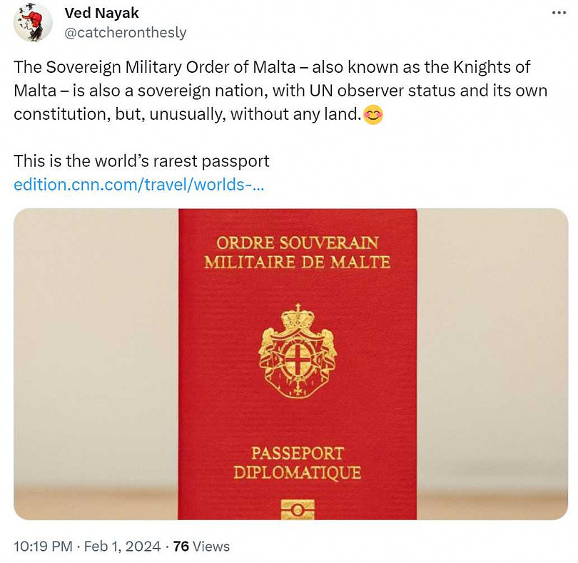 世上最罕见护照全球仅500本，马尔他骑士团自14世纪核发（组图） - 5