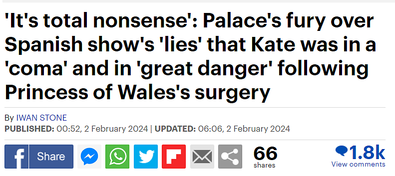 外媒爆：凯特王妃一度出现危险并发症、陷入昏迷并插管抢救！英媒：别胡扯！（组图） - 5