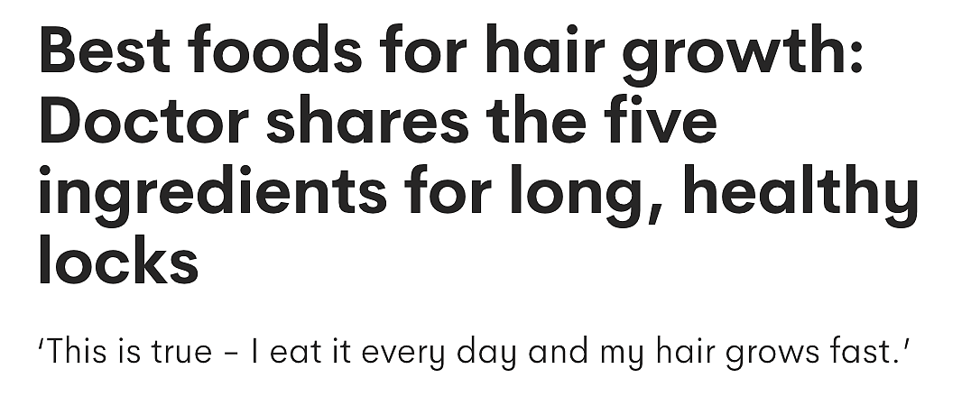澳媒发布：能让头发疯长的五种食物，超市就能找到！最后一个你绝对想象不到（组图） - 1