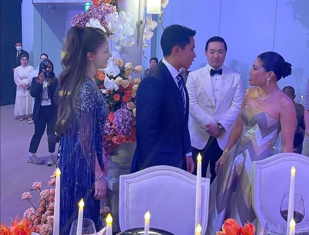泰国华裔富豪举行奢华婚礼！总理赛塔上台为新人致辞，皇室公主到场签字赐福（组图） - 5