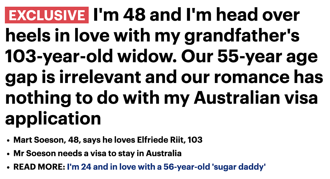 澳洲PR是有多难拿？与丈夫48岁孙子相爱，男方PR被拒，103岁澳洲老太当庭流泪表白，曝光恋爱细节（组图） - 2