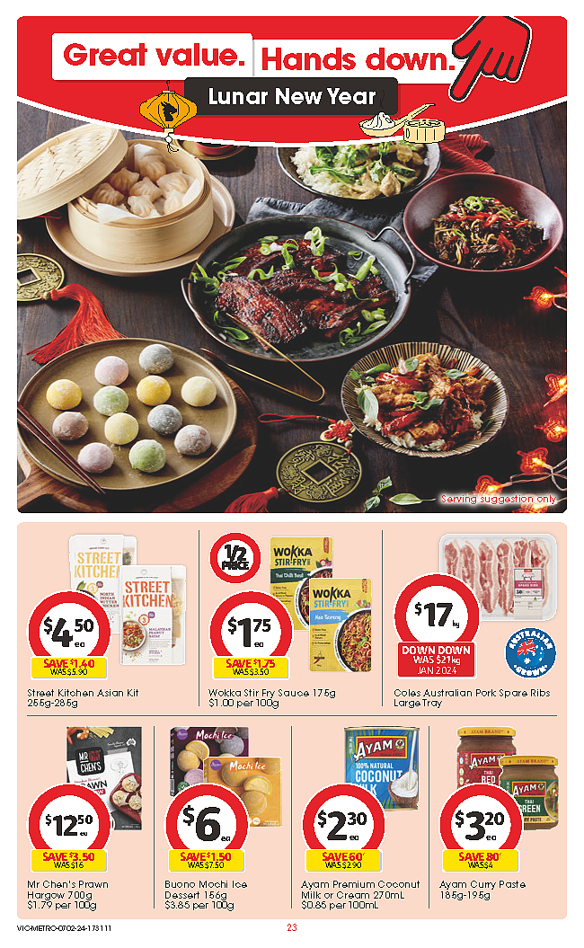 Coles 2月7日-2月13日打折，红袋米、油、松饼粉半价（组图） - 23