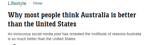 Reddit热议：为什么大多数人宁可选择澳洲，不去美国了？答案透彻又戳心（组图） - 1