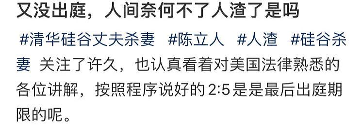 硅谷杀妻案：律师曝陈立人将不认罪！再次推迟出庭，他到底想干什么（组图） - 10