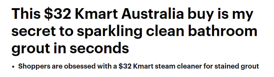 火爆出圈！Kmart$32清洁器成“污垢克星”，效果让百万澳人都惊呆了...（组图） - 1