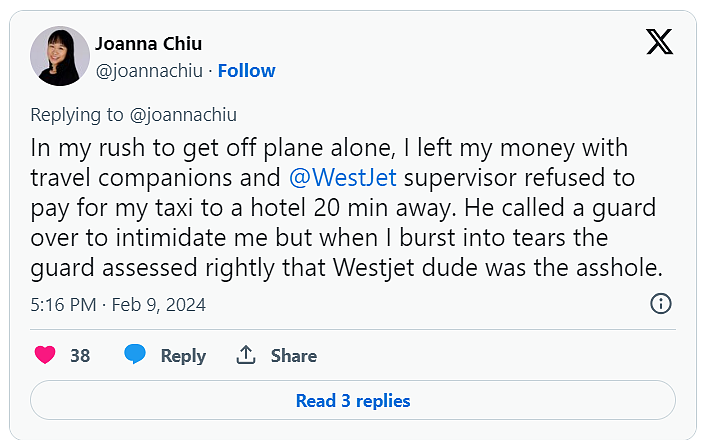 崩溃大哭！华裔女子被赶下飞机，竟只因“频繁去洗手间”（组图） - 4