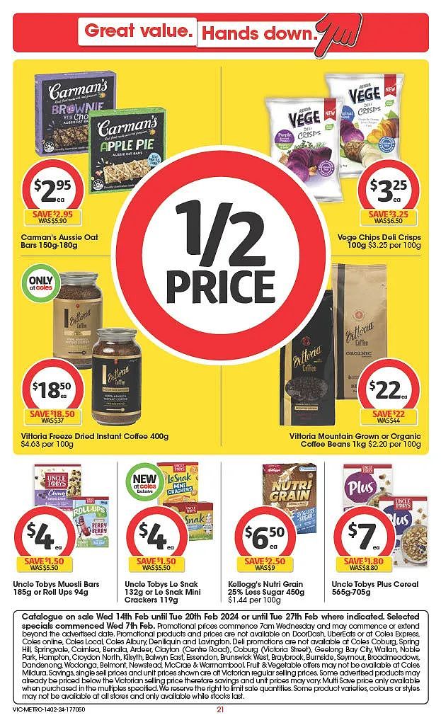 Coles 2月14日-2月20日打折，很少打折的天然精油护肤品半价（组图） - 21