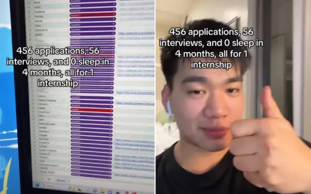 美国名校计算机专业中国留学生疯狂申请456份实习！结果让所有人震惊了…（组图） - 2