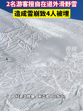 2名游客在道外滑野雪，造成雪崩！景区通报：4人被埋（组图） - 2