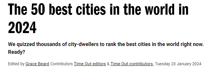 全球最佳50座城市排名公布，墨尔本20，悉尼31，中国多座城市上榜！（组图） - 1