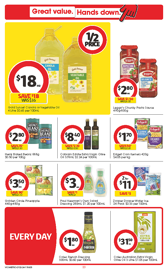 Coles 2月21日-2月27日打折，冻鸭、肉派 6折，饺子半价（组图） - 23