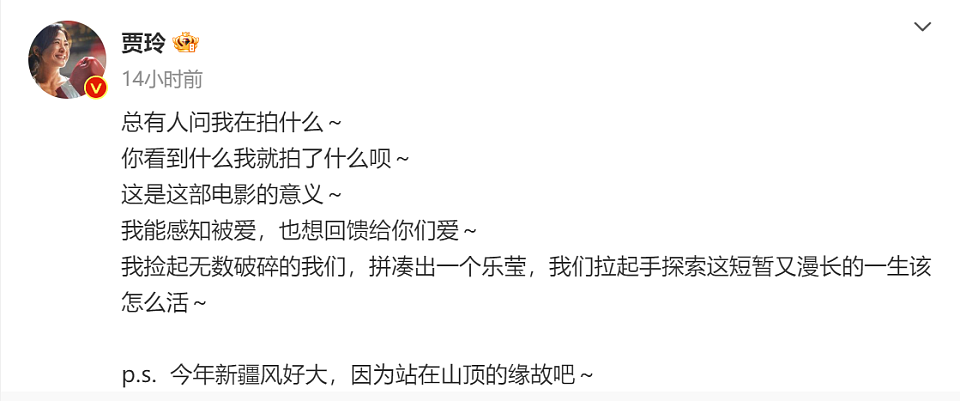 贾玲发文控诉世态炎凉，宣传孤军奋战，被舆论围剿没有好友支持（组图） - 2