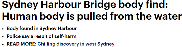 恐怖！澳海港大桥下惊现浮尸，多辆救护车赶到，华男被杀弃尸案，警方公布最新进展...（组图） - 2