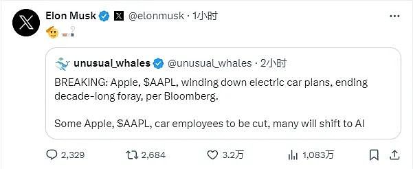 重磅！苹果公司宣布放弃电动汽车项目，2000人团队解散，马斯克曾跪求苹果收购Tesla遭蔑视（组图） - 4