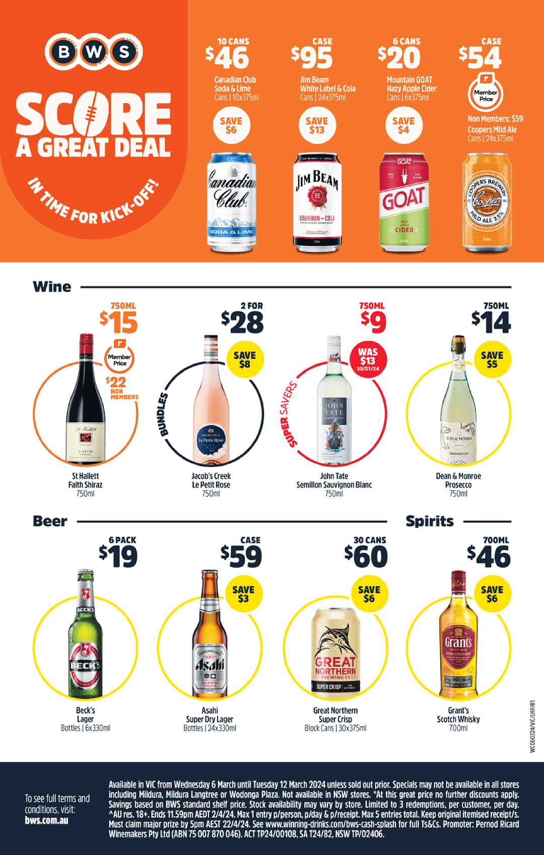 Woolworths 3月6日-3月12日打折，韭菜饺、奶酪、带皮五花$15（组图） - 45