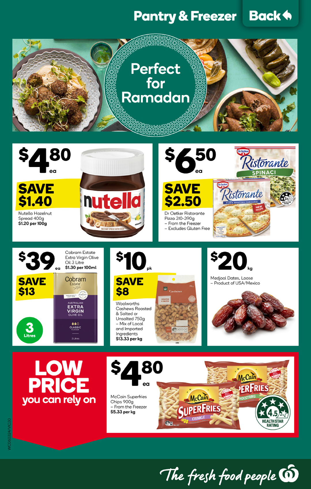 Woolworths 3月6日-3月12日打折，韭菜饺、奶酪、带皮五花$15（组图） - 30