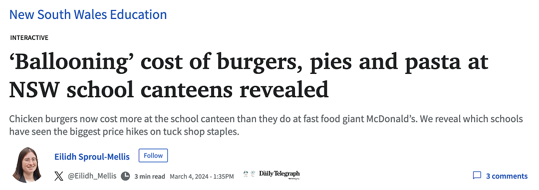 扎心啊！悉尼学校食堂价格也疯涨，比麦当劳都贵！越来越多的孩子吃不起饭了...（组图） - 4