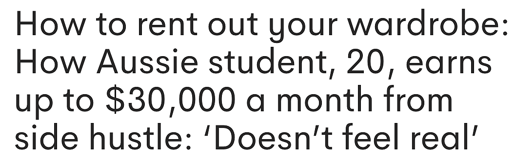 月入3万，在家躺着赚钱！这位澳洲女大学生的搞钱思路一般人真想不到...（组图） - 1