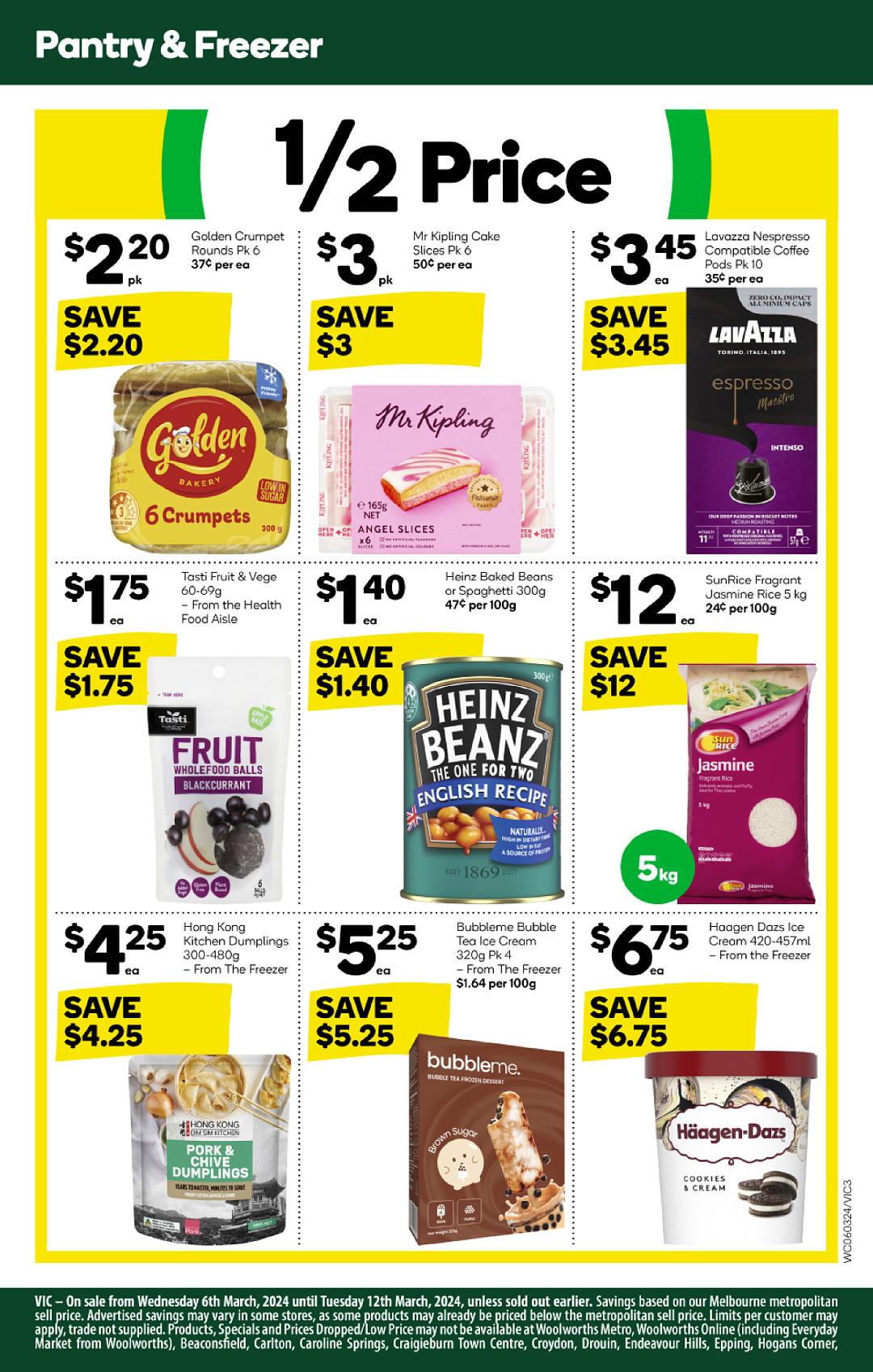 Woolworths 3月6日-3月12日打折，韭菜饺、奶酪、带皮五花$15（组图） - 3