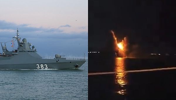 乌无人机进攻克里米亚！成功轰炸俄罗斯价值20亿“谢尔盖·科托夫号”巡逻舰（视频/图） - 1
