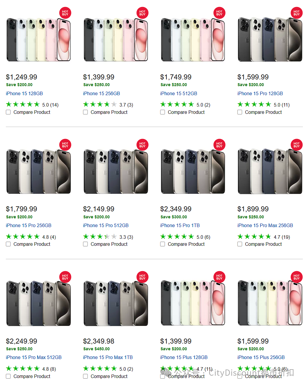 最高减去450刀！【Costco】iPhone 15系列手机继续打折（组图） - 1